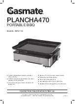 Предварительный просмотр 1 страницы Gasmate PLANCHA470 Quick Start Manual