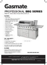 Предварительный просмотр 1 страницы Gasmate PROFESSIONAL BBQ Series Manual