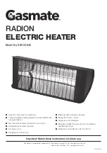 Gasmate Radion GM135-040 Manual preview