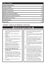 Preview for 2 page of Gasmate SOLARIS DELUXE RH200 Operation, Installation, And Maintenance Manual