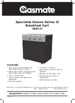 Gasmate Specialist Deluxe II BQ8322 Manual preview