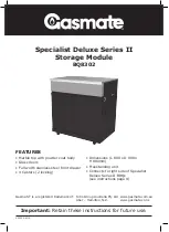 Gasmate Specialist Deluxe II Series Manual preview