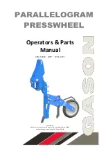 Preview for 1 page of Gason 235848 Operator'S & Parts Manual