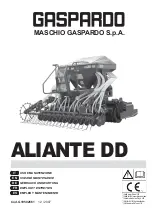 Gaspardo ALIANTE DD Use And Maintenance preview