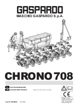 Preview for 1 page of Gaspardo CHRONO 708 Use And Maintenance