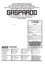 Предварительный просмотр 92 страницы Gaspardo F Plus Use And Maintenance / Spare Parts