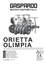 Gaspardo ORIETTA Series Use And Maintenance предпросмотр