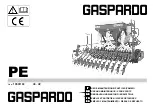 Preview for 1 page of Gaspardo PE 250 Use And Maintenance / Spare Parts