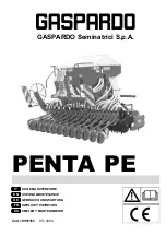 Preview for 1 page of Gaspardo PENTA PE 300 Use And Maintenance