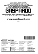 Предварительный просмотр 102 страницы Gaspardo PRECIMAT Use And Assembly Instructions / Spare Parts