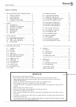 Preview for 3 page of gassero Alubox 1100 Installation, User And Service Manual