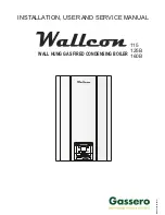 Preview for 1 page of gassero wallcon 115 Installation, User & Service Manual