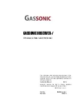 Preview for 1 page of GASSONIC Observer-i Instruction Manual