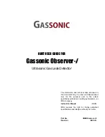 GASSONIC Observer-i User Manual preview