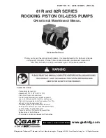 Gast 81R Series Operation & Maintenance Manual preview