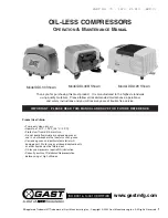 Preview for 1 page of Gast DDL30 Operation & Maintenance Manual