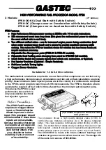 Предварительный просмотр 1 страницы Gastec FP50 Series Installation Instructions Manual