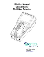 Preview for 1 page of GasTech Cannonball 3 Dilution Manual