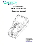 Preview for 1 page of GasTech Cannonball3 Reference Manual