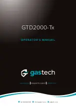 GasTech GTD2000-Tx Operator'S Manual preview