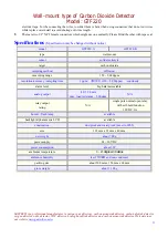 Preview for 3 page of GasTech GTF220 Manual