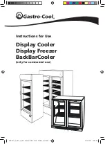 Предварительный просмотр 22 страницы Gastro-Cool GCDC411-7BMF Instructions For Use Manual