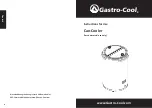 Preview for 11 page of Gastro-Cool GCPT45 Instructions For Use Manual