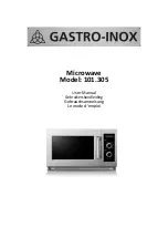 Preview for 1 page of Gastro-Inox 101.305 User Manual