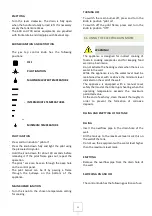 Предварительный просмотр 11 страницы Gastro-M 70/40 BME Series Installation, Use And Maintenance Manual