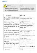 Preview for 7 page of Gastro saro EF 4 Operating Instructions Manual