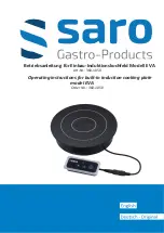 Gastro saro EVA Operating Instructions Manual preview