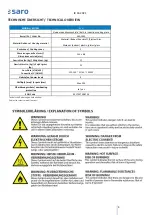 Preview for 4 page of Gastro saro EVA Operating Instructions Manual