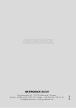 Предварительный просмотр 88 страницы Gastroback 40145 Operating Instructions Manual