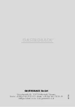 Предварительный просмотр 16 страницы Gastroback 61150 Operating Instructions Manual