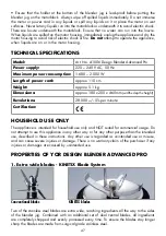 Preview for 47 page of Gastroback ADVANCED PRO Operating Instructions Manual