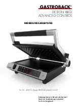 Gastroback Design BBQ Advanced Control Operating Instructions Manual preview