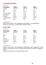 Preview for 53 page of Gastroback Design Bread Maker Advanced Operating Instructions Manual