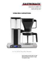 Предварительный просмотр 43 страницы Gastroback DESIGN BREW ADVANCED Operating Instructions Manual