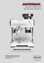 Preview for 75 page of Gastroback Design Espresso Advanced Barista Edition Operating Instructions Manual