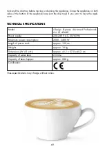 Preview for 69 page of Gastroback DESIGN ESPRESSO ADVANCED PROFESSIONAL Operating Instructions Manual