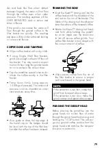 Preview for 79 page of Gastroback DESIGN ESPRESSO MASCHINE ADVANCED CONTROL Operating Instructions Manual