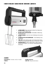 Предварительный просмотр 12 страницы Gastroback Design Handmixer Pro Operating Instructions Manual