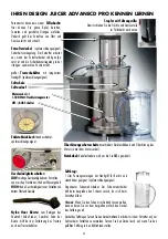 Предварительный просмотр 4 страницы Gastroback Design Juicer Advanced Pro Instructions For Use And Recipes