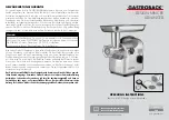 Preview for 13 page of Gastroback Design Mincer Advanced Operating Instructions Manual