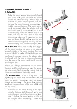 Preview for 47 page of Gastroback Design Mincer Plus Operating Instructions Manual