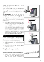 Preview for 49 page of Gastroback Design Mincer Plus Operating Instructions Manual