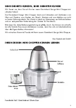 Предварительный просмотр 3 страницы Gastroback Design Mini Chopper 40959 Operating Instructions Manual