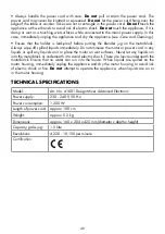 Preview for 49 page of Gastroback Design Mixer Advanced Electronic Instructions For Use Manual