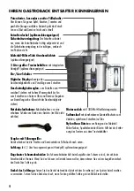 Preview for 4 page of Gastroback Design Multi Juicer Digital - Smoothie Operating Instructions Manual