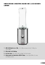 Предварительный просмотр 9 страницы Gastroback DESIGN SMOOTHIE MAKER MIX & GO Operating Instructions Manual